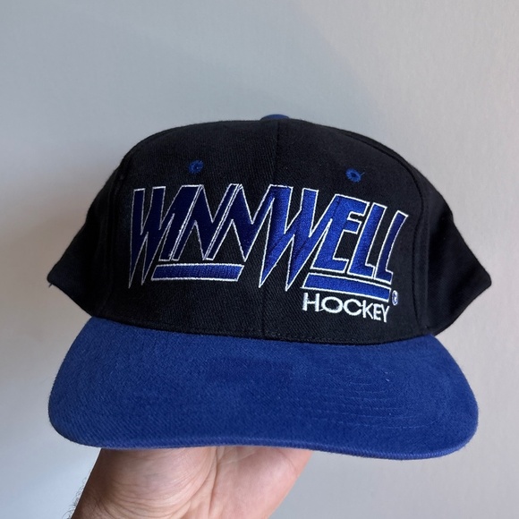 Vintage WINWELL HOCKEY STICK DON CHERRY CANADA trucker hat baseball cap - Picture 1 of 7